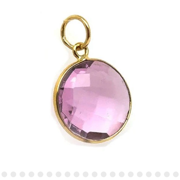 Link paper clip necklace and bracelet with birthstone charm - Picture 3 of 7